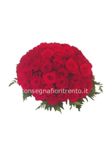 bouquet con 27 rose rosse