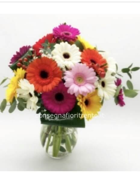 allegra amicizia .mazzo di gerbere miste .
